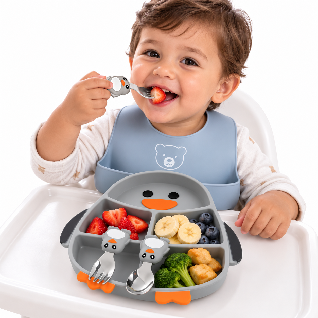 Silicone Suction Bowl & Utensil Set