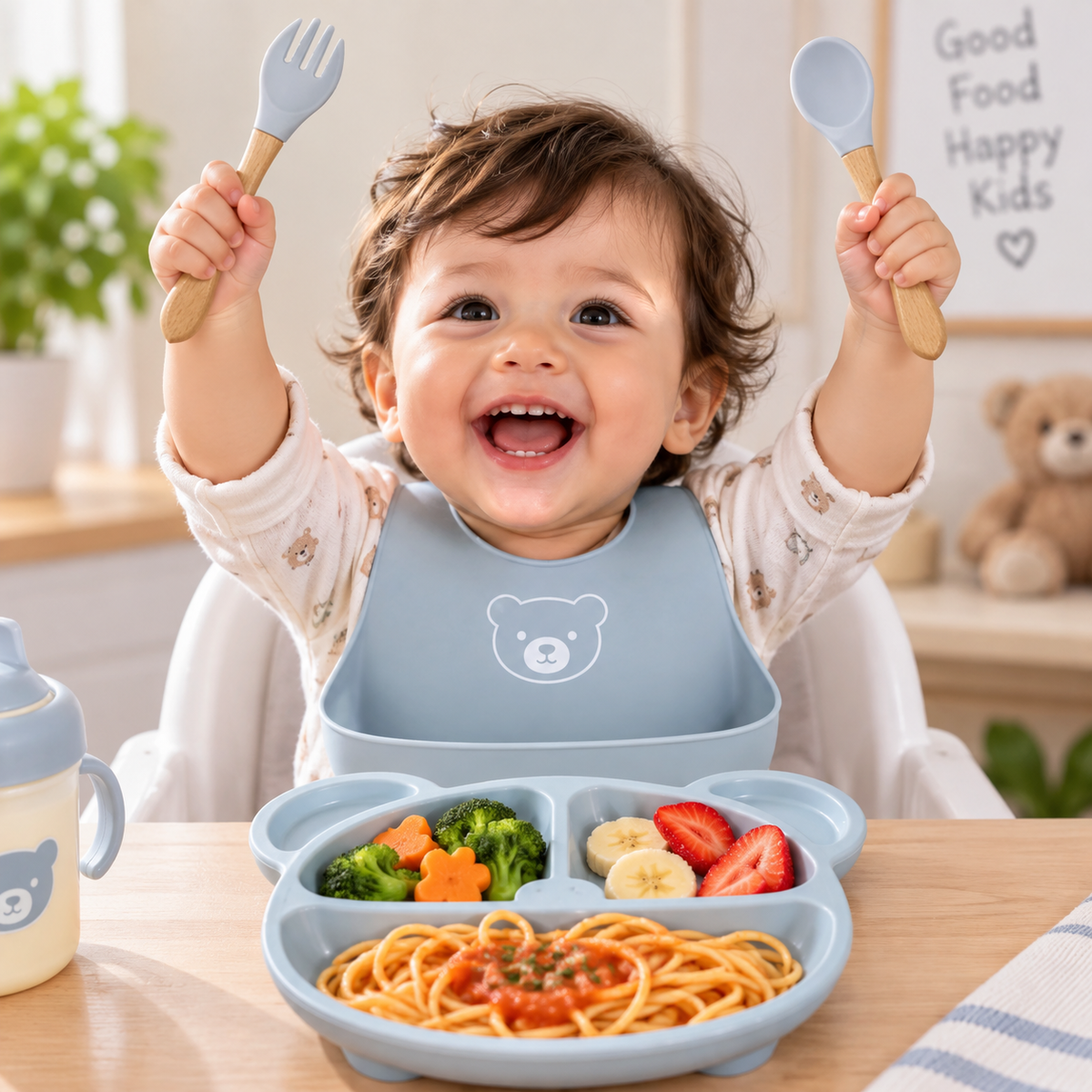 Silicone Baby Tableware Set