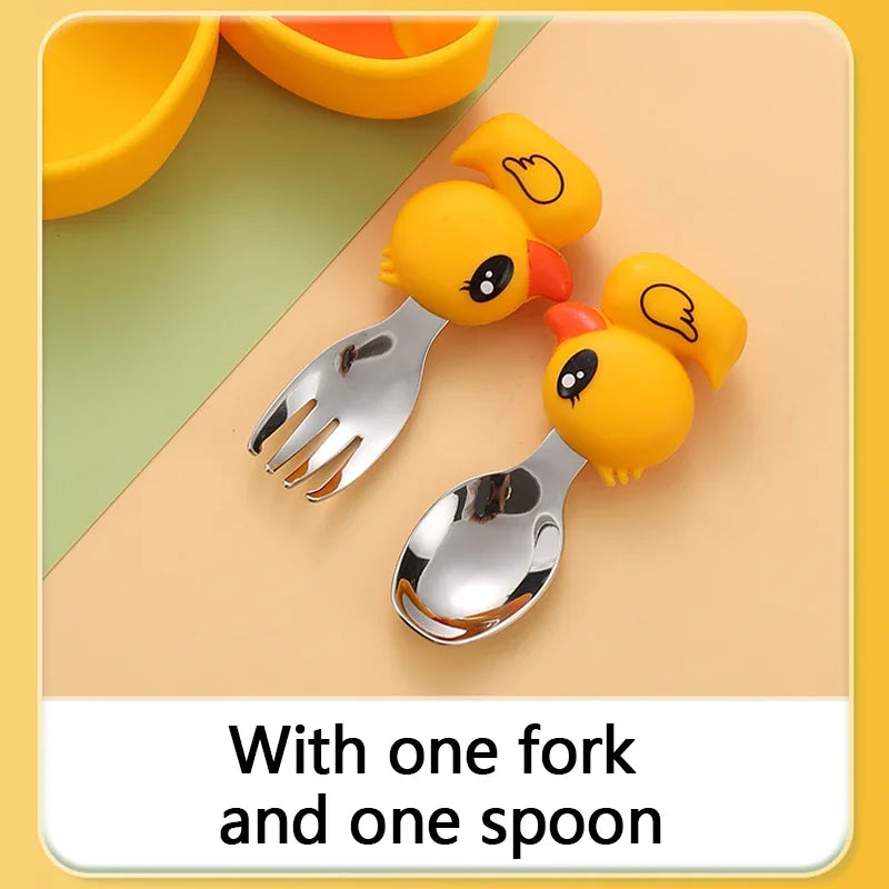 GABYSTEE™ Silicone Suction Bowl & Utensil Set