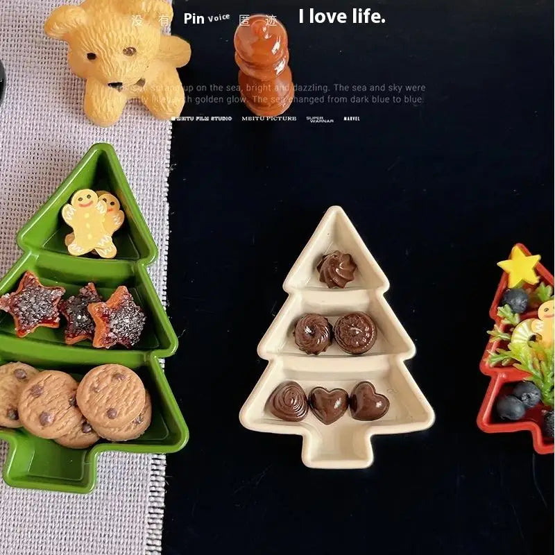 GABYSTEE™ Miniature Christmas Tree Fruit Plate – Dollhouse DIY Decoration