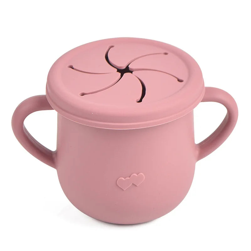 GABYSTEE™ Silicone Sippy Cup & Snack Container – 200ml, BPA-Free