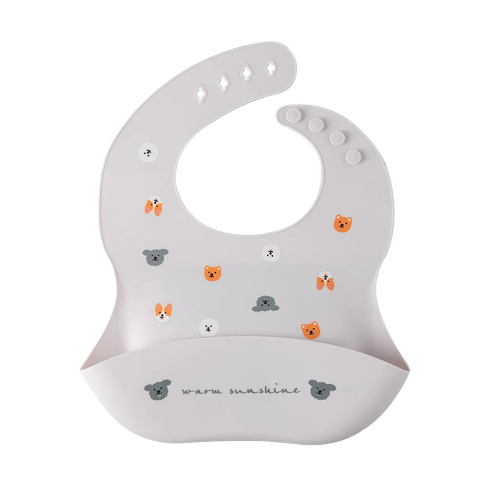 Catch-All Silicone Bib – Waterproof Bib with Food Catcher Pocket