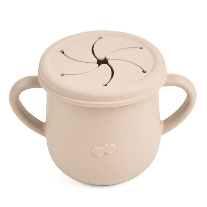 GABYSTEE™ Silicone Sippy Cup & Snack Container – 200ml, BPA-Free