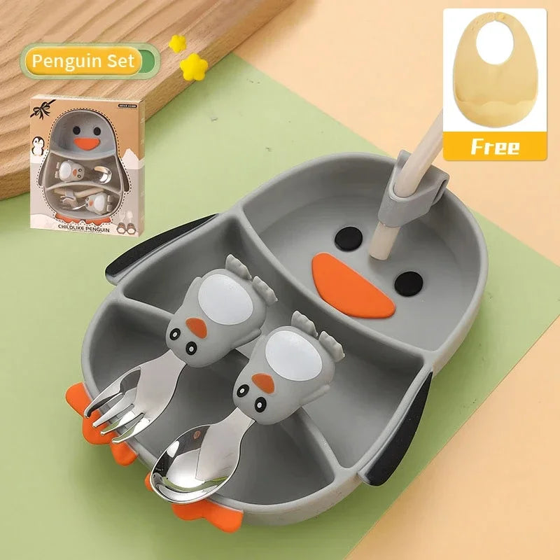 Silicone Suction Bowl & Utensil Set