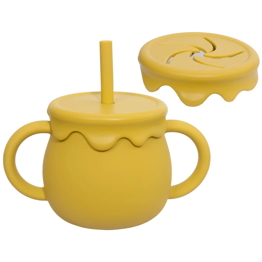 GABYSTEE™ Baby Sippy Cup & Solid Food Container – Portable Toddler Drinkware