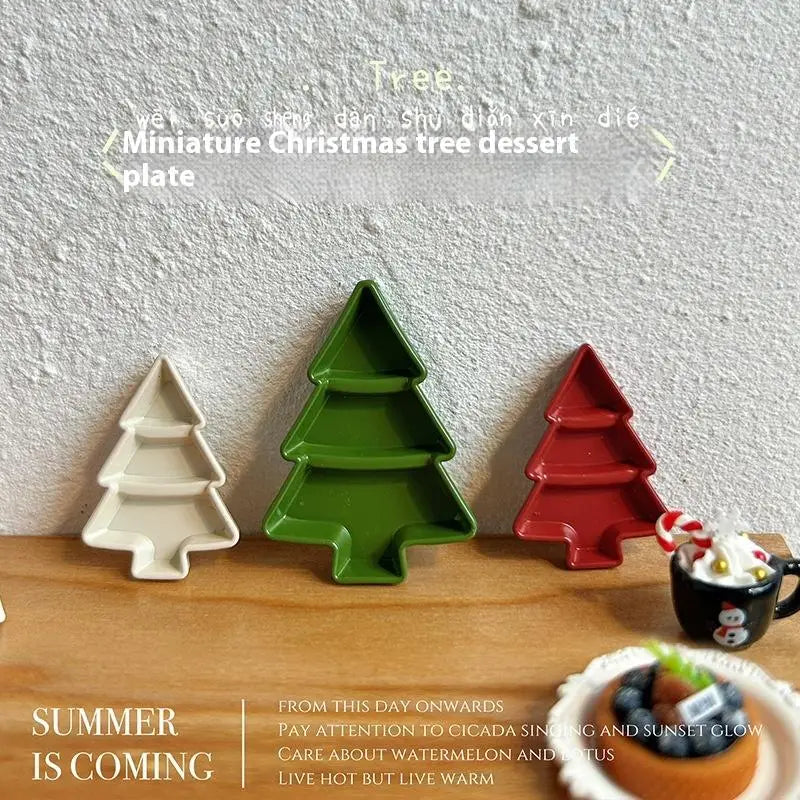 GABYSTEE™ Miniature Christmas Tree Fruit Plate – Dollhouse DIY Decoration