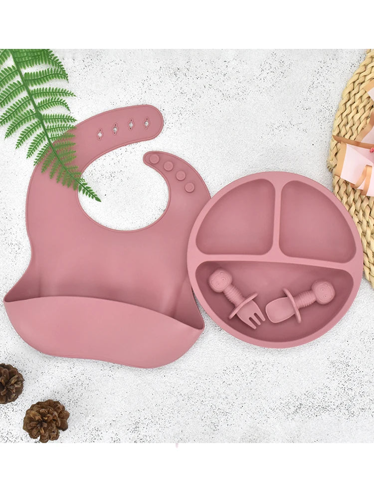 GABYSTEE™ Smile Face Silicone Tableware Set