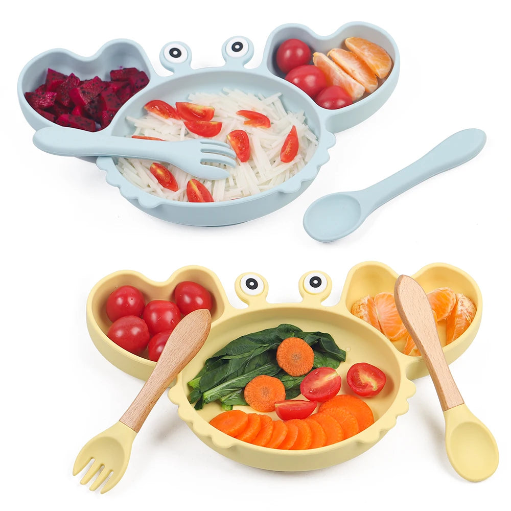 GABYSTEE™ Silicone Crab Suction Bowl & Tableware Set