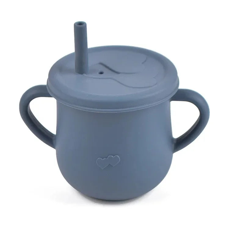 GABYSTEE™ Silicone Sippy Cup & Snack Container – 200ml, BPA-Free