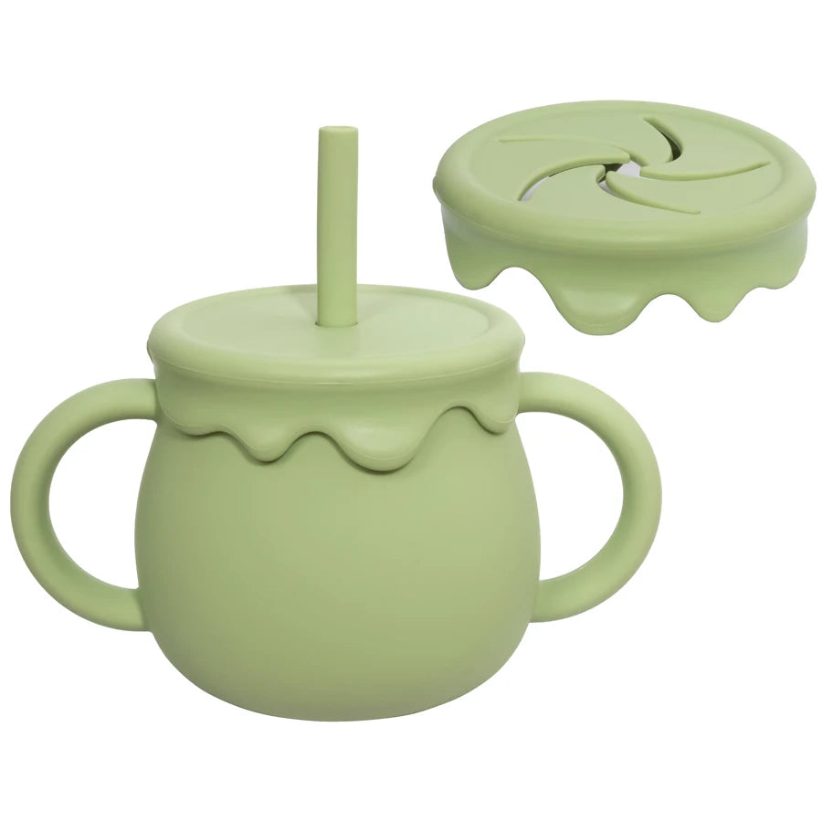 GABYSTEE™ Baby Sippy Cup & Solid Food Container – Portable Toddler Drinkware