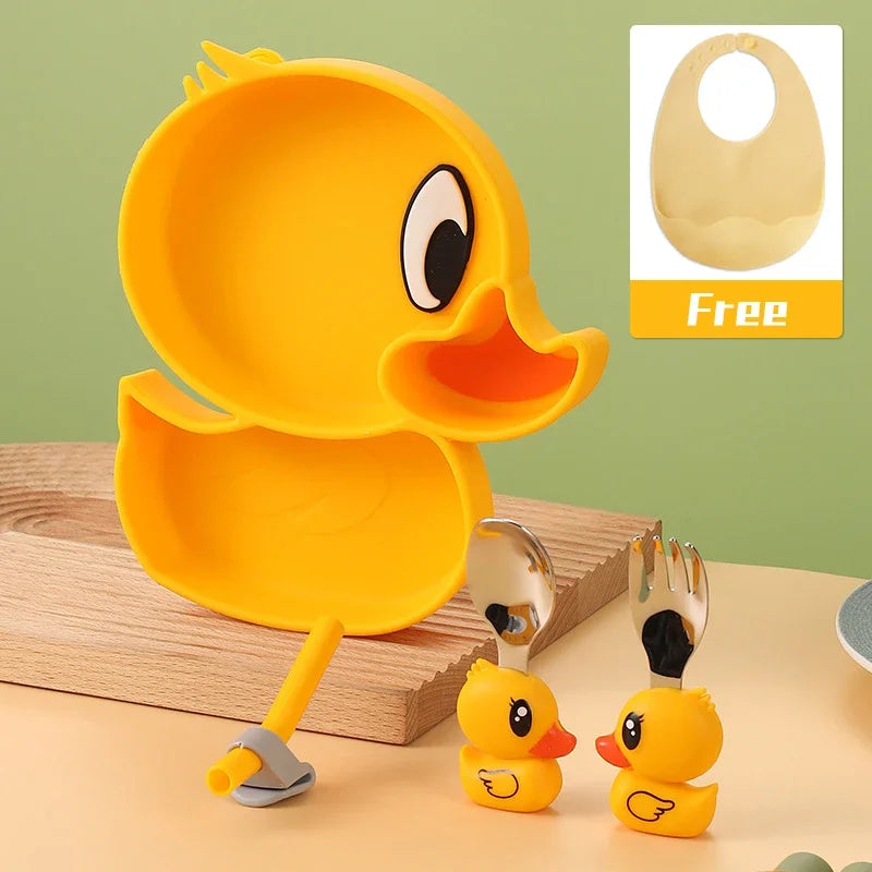 GABYSTEE™ Silicone Suction Bowl & Utensil Set