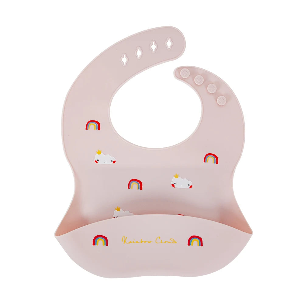 Catch-All Silicone Bib – Waterproof Bib with Food Catcher Pocket