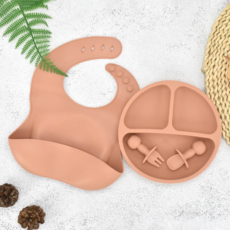 GABYSTEE™ Smile Face Silicone Tableware Set