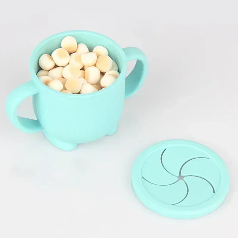 GABYSTEE™ Silicone Sippy Cup & Snack Container – 200ml, BPA-Free