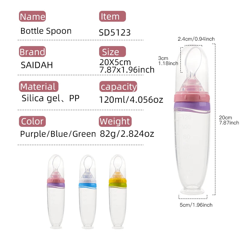 GABYSTEE™ Silicone Squeeze Food Feeder with Spoon