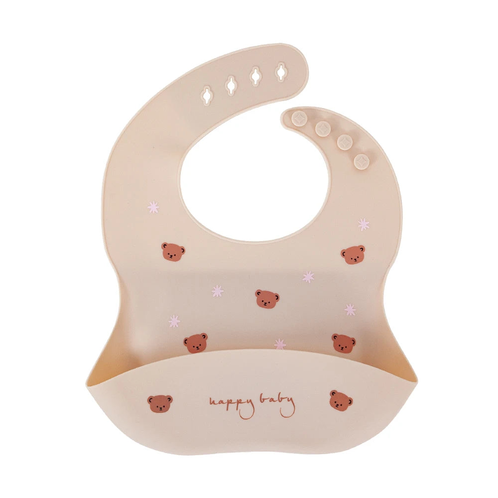 Catch-All Silicone Bib – Waterproof Bib with Food Catcher Pocket