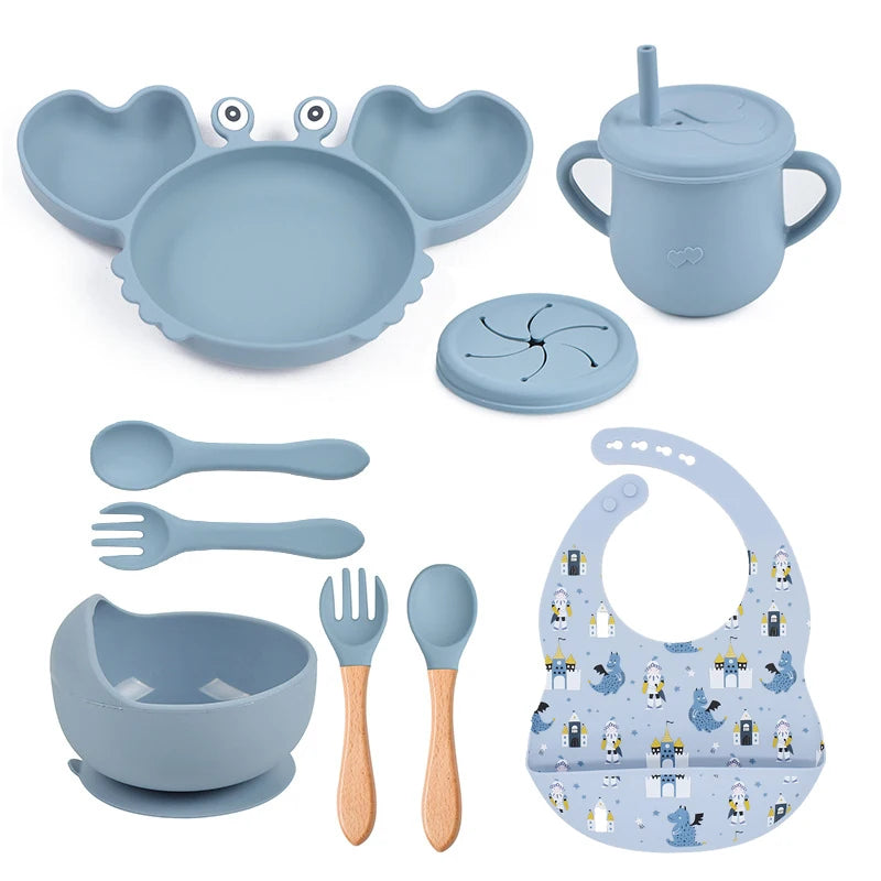 GABYSTEE™ Silicone Crab Suction Bowl & Tableware Set