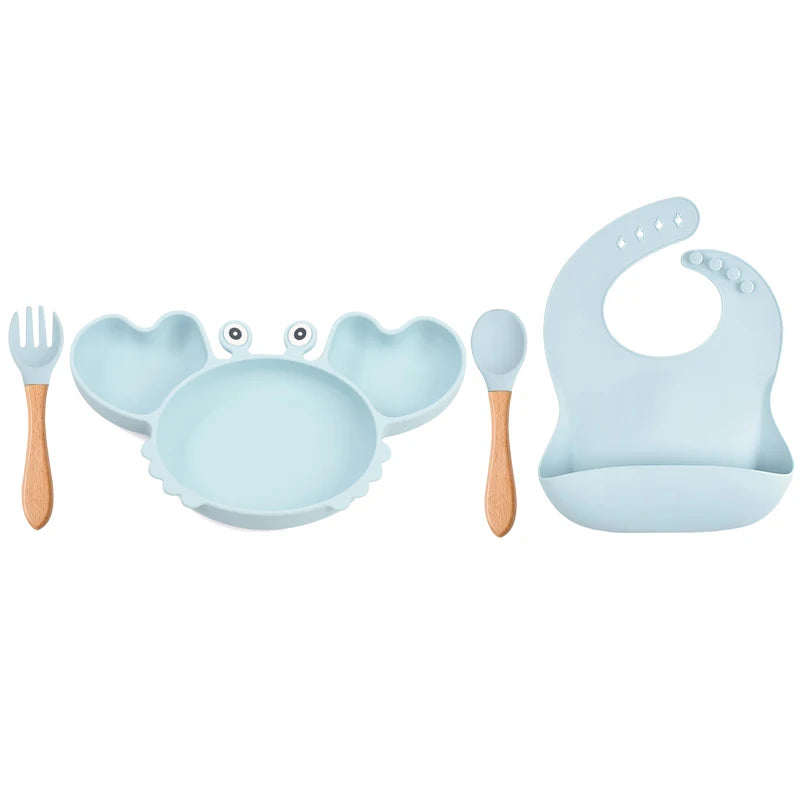 Crab Suction Bowl & Tableware Set