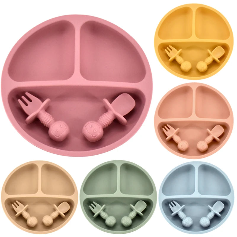 GABYSTEE™ Smile Face Silicone Tableware Set