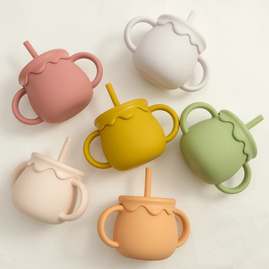 GABYSTEE™ Baby Sippy Cup & Solid Food Container – Portable Toddler Drinkware