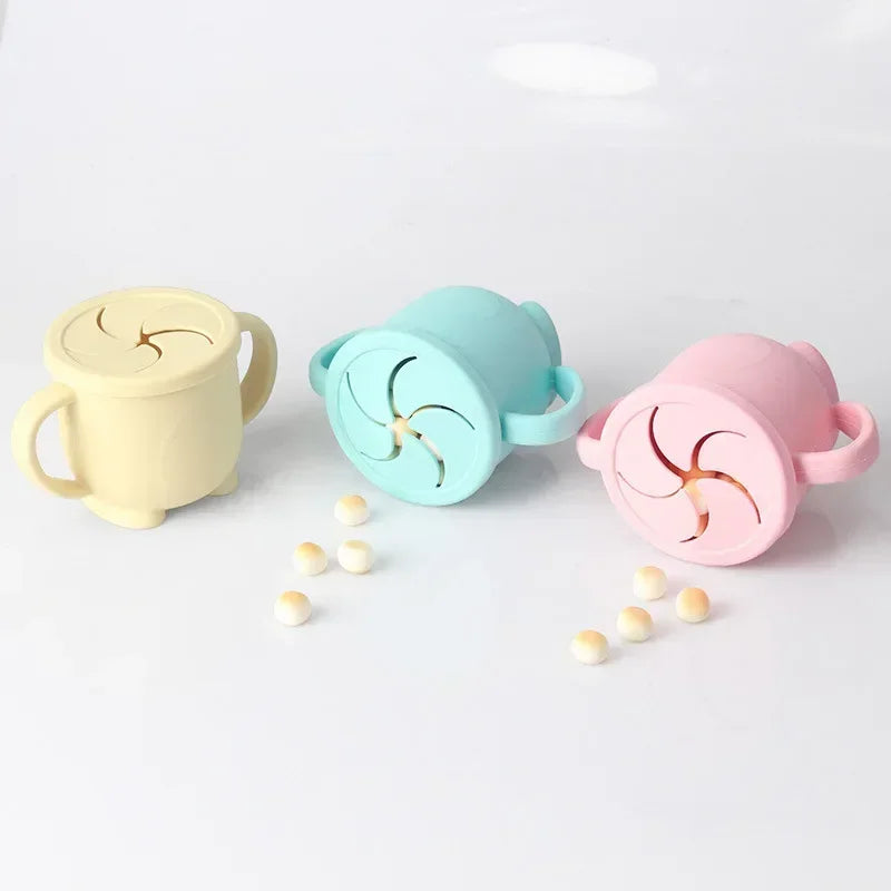 GABYSTEE™ Silicone Sippy Cup & Snack Container – 200ml, BPA-Free