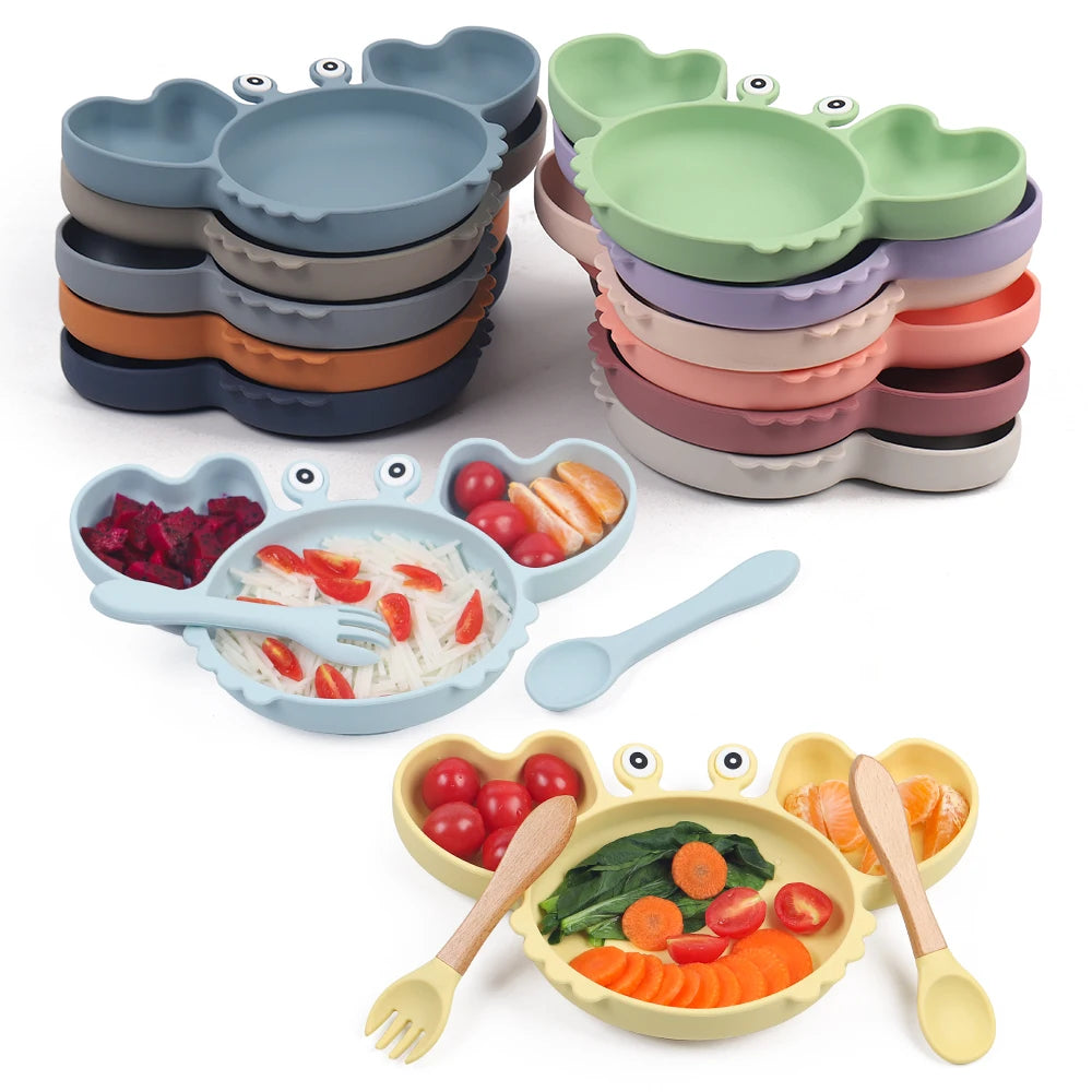 GABYSTEE™ Silicone Crab Suction Bowl & Tableware Set