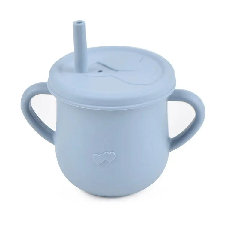 GABYSTEE™ Silicone Sippy Cup & Snack Container – 200ml, BPA-Free
