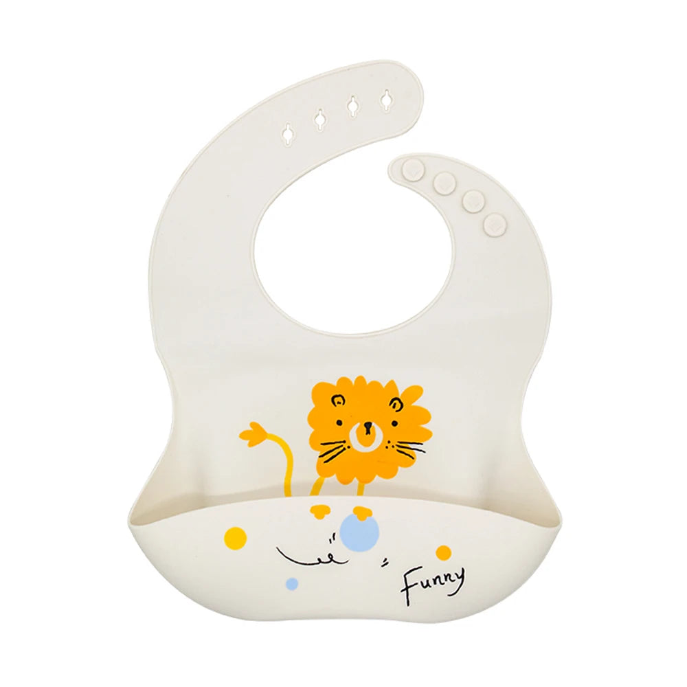 Catch-All Silicone Bib – Waterproof Bib with Food Catcher Pocket