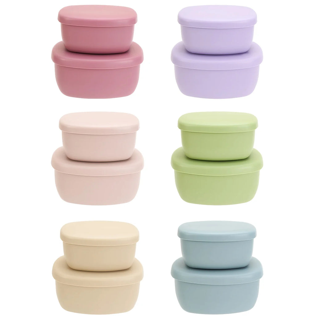 GABYSTEE™ Baby Weaning Food Storage Containers with Lids – Set of 2, BPA-Free