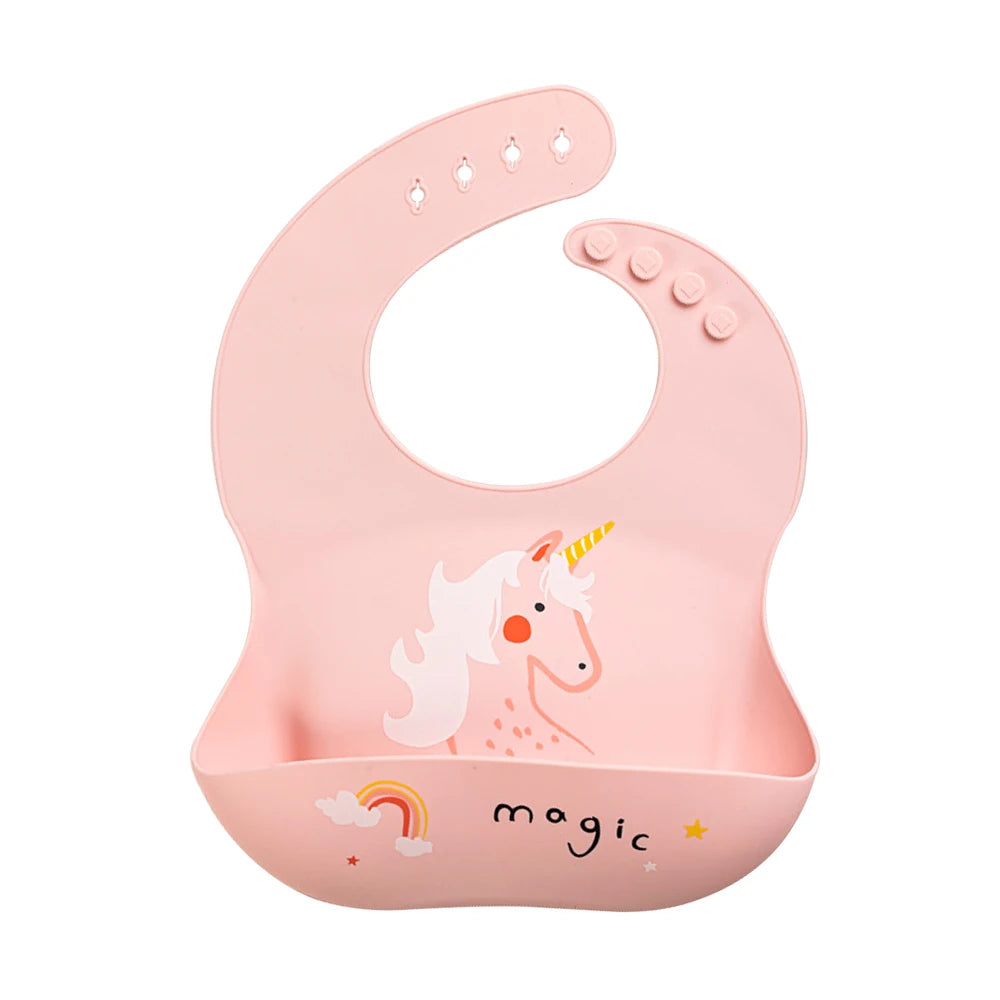 Catch-All Silicone Bib – Waterproof Bib with Food Catcher Pocket