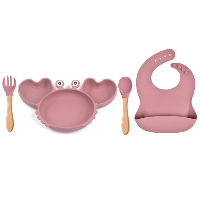 Crab Suction Bowl & Tableware Set